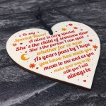 Niece Gifts From Auntie Uncle Handmade Wood Heart Gift For Niece