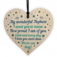Gifts For Nephew Birthday Or Christmas Gifts Wood Heart 