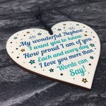 Gifts For Nephew Birthday Or Christmas Gifts Wood Heart 
