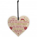 Novelty Funny Christmas Gift For Mum Dad Brother Sister Heart