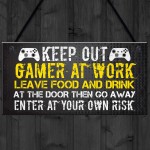 Novelty Gaming Sign Xbox Inspired Funny Christmas Gift For Son