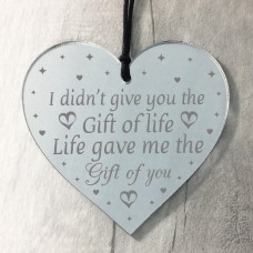 Engraved Mirror Acylic Heart Relationship Gift For Boyfriend