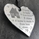 Handmade Hanging Heart Plaque Gift for New Home House Warming