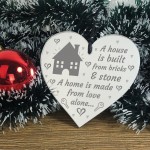 Handmade Hanging Heart Plaque Gift for New Home House Warming