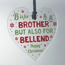 Funny Gift For Brother For Christmas Heart Xmas Gift Novelty
