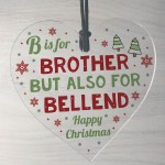 Funny Gift For Brother For Christmas Heart Xmas Gift Novelty