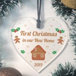 First Christmas In Our New Home Hanging Heart 1st Christmas Gift