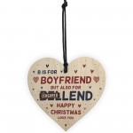 Funny Boyfriend Gift Wooden Heart Christmas Gift For Boyfriend