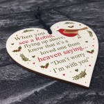 Memorial Plaque For Mum Dad Nan Grandad Wooden Heart Memorial