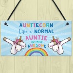 Novelty Unicorn Gift For Auntie Birthday Xmas Gifts Auntie Sign Novelty Unicorn Gift For Auntie Birthday Xmas Gifts Auntie Sign