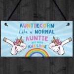 Novelty Unicorn Gift For Auntie Birthday Xmas Gifts Auntie Sign Novelty Unicorn Gift For Auntie Birthday Xmas Gifts Auntie Sign
