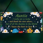 Auntie Gift Hanging Plaque Auntie Birthday Christmas Gifts