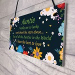 Auntie Gift Hanging Plaque Auntie Birthday Christmas Gifts
