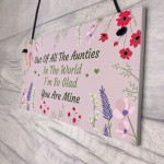 Auntie Gift For Birthday Christmas Sign Gift For Auntie Keepsake