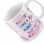 Auntie Gift AUNTIECORN Mug Unicorn Gift For Auntie Birthday Gift