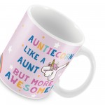Auntie Gift AUNTIECORN Mug Unicorn Gift For Auntie Birthday Gift