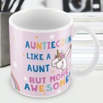 Auntie Gift AUNTIECORN Mug Unicorn Gift For Auntie Birthday Gift