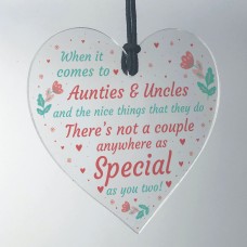 Novelty Christmas Gift For Auntie And Uncle Acrylic Heart Gift 