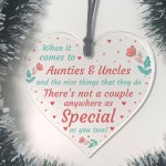 Novelty Christmas Gift For Auntie And Uncle Acrylic Heart Gift 