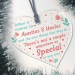 Novelty Christmas Gift For Auntie And Uncle Acrylic Heart Gift 