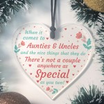 Novelty Christmas Gift For Auntie And Uncle Acrylic Heart Gift 
