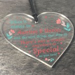 Novelty Christmas Gift For Auntie And Uncle Acrylic Heart Gift 