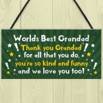 Best Grandad Gift Plaque Grandad Birthday Xmas Gift For Him