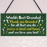 Best Grandad Gift Plaque Grandad Birthday Xmas Gift For Him