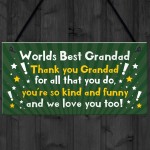 Best Grandad Gift Plaque Grandad Birthday Xmas Gift For Him