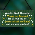 Best Grandad Gift Plaque Grandad Birthday Xmas Gift For Him