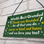 Best Grandad Gift Plaque Grandad Birthday Xmas Gift For Him