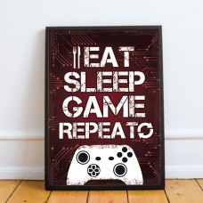 Gaming Sign For Boys Bedroom Man Cave Gamer Gift For Son Frame