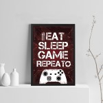 Gaming Sign For Boys Bedroom Man Cave Gamer Gift For Son Frame