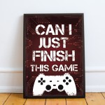 Gamer Gift For Son Dad Uncle Boys Bedroom Decor Man Cave Frame