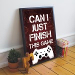 Gamer Gift For Son Dad Uncle Boys Bedroom Decor Man Cave Frame