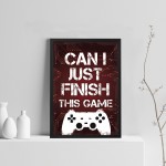 Gamer Gift For Son Dad Uncle Boys Bedroom Decor Man Cave Frame