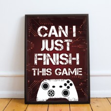 Novelty Gift For Gamer Boys Bedroom Decor Art Games Room Frame