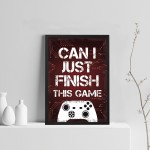 Novelty Gift For Gamer Boys Bedroom Decor Art Games Room Frame