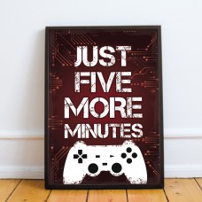 Gaming Gift For Boys Bedroom Wall Art Man Cave Sign Framed Print