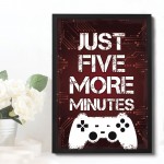 Gaming Gift For Boys Bedroom Wall Art Man Cave Sign Framed Print
