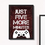 Gaming Gift For Boys Bedroom Wall Art Man Cave Sign Framed Print