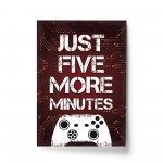 Boys Bedroom Wall Art Red Gamer Gift Retro Gaming Sign Print