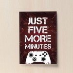 Boys Bedroom Wall Art Red Gamer Gift Retro Gaming Sign Print