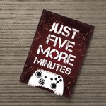 Boys Bedroom Wall Art Red Gamer Gift Retro Gaming Sign Print