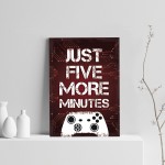 Boys Bedroom Wall Art Red Gamer Gift Retro Gaming Sign Print