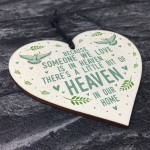 Memorial Plaque Hanging Wood Heart In Memory Plaque For Mum Dad