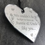 Auntie And Uncle Gift For Birthday Christmas Heart Gift