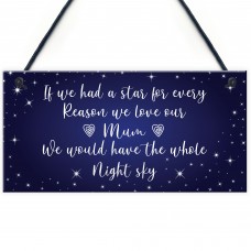 Mum Gift Hanging Plaque Cute Gift For Mum From Daughter Son Gift
