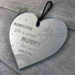 Mummy Gift MUMMYCORN Heart Unicorn Sign Unicorn Gift For Mum