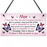 Nan Gift For Birthday Xmas Sign Gift For Nan From Grandchildren